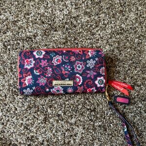 Simply Southern Floral Wallet - Red and Blue